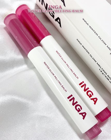 ウォーターグローメルティングバーム/INGA/口紅を使ったクチコミ(2枚目)