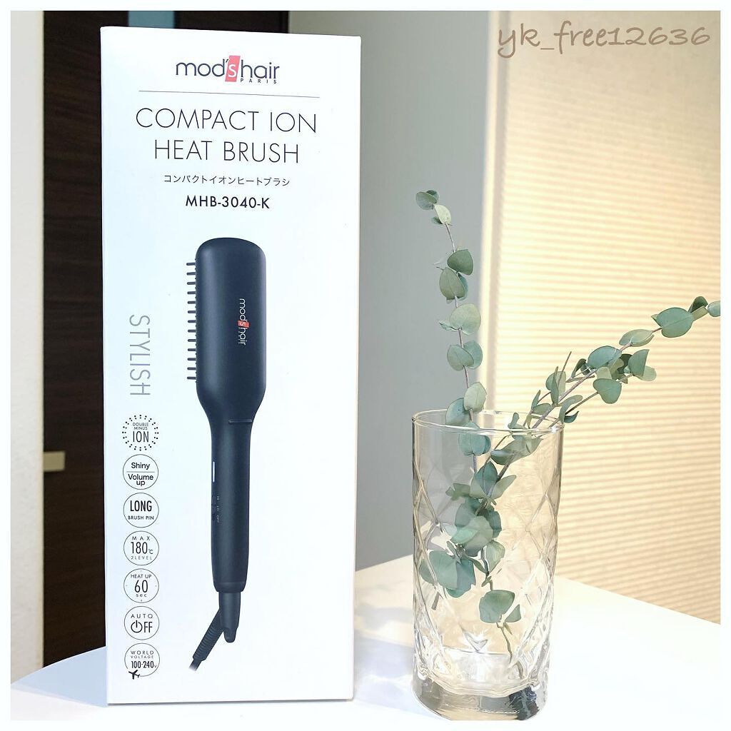 スタイリッシュ コンパクトイオンヒートブラシ MHB-3040-K/mod's hair/ヒートブラシを使ったクチコミ（1枚目）
