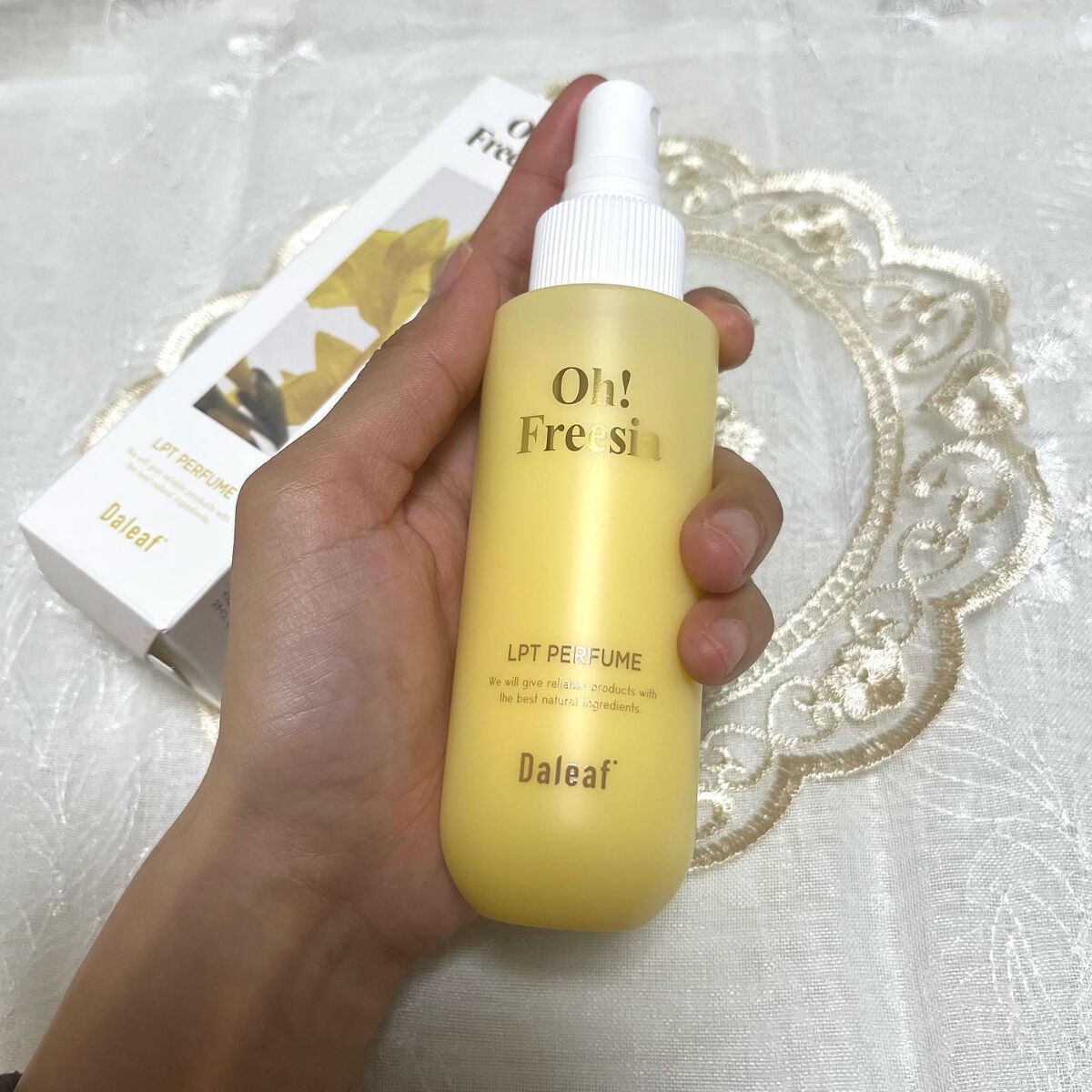 パフュームヘアパックインミスト Pink Breeze/Daleaf/アウトバストリートメントを使ったクチコミ（2枚目）