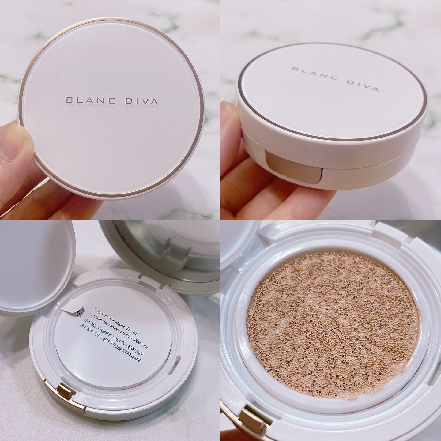 GLEAM COVERAGE CUSHION/BLANC DIVA/クッションファンデーションを使ったクチコミ（2枚目）