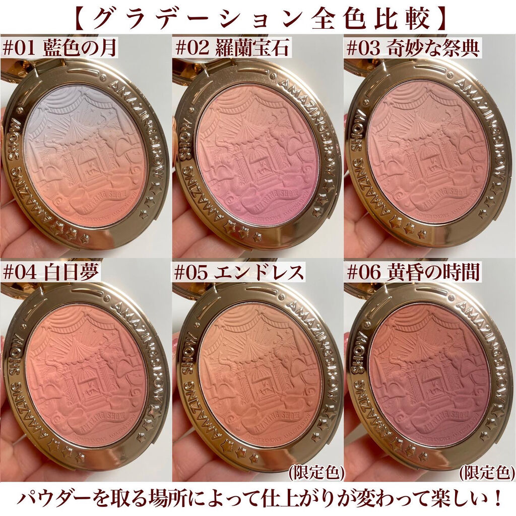 サーカスシリーズ グラデーションブラッシュ  02 Orchid Gem/FlowerKnows/パウダーチークを使ったクチコミ（3枚目）