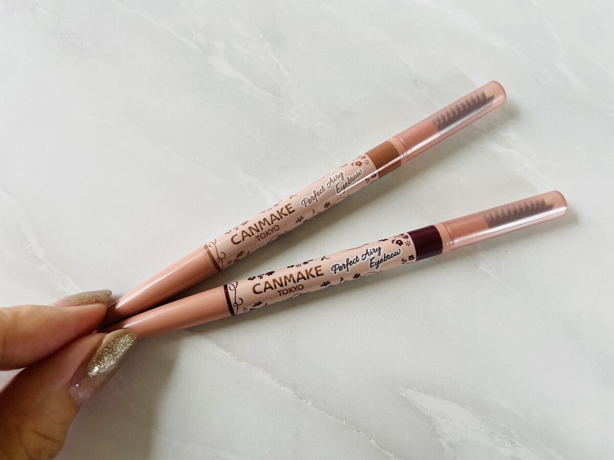 パーフェクトエアリーアイブロウ 04 ミルクティーブラウン/キャンメイク/アイブロウペンシルを使ったクチコミ（1枚目）