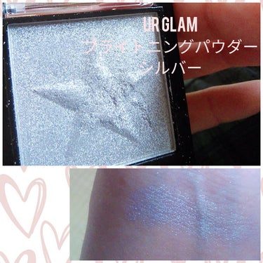 UR GLAM　BRIGHTNING POWDER ピンク/U R GLAM/パウダーハイライトを使ったクチコミ（1枚目）