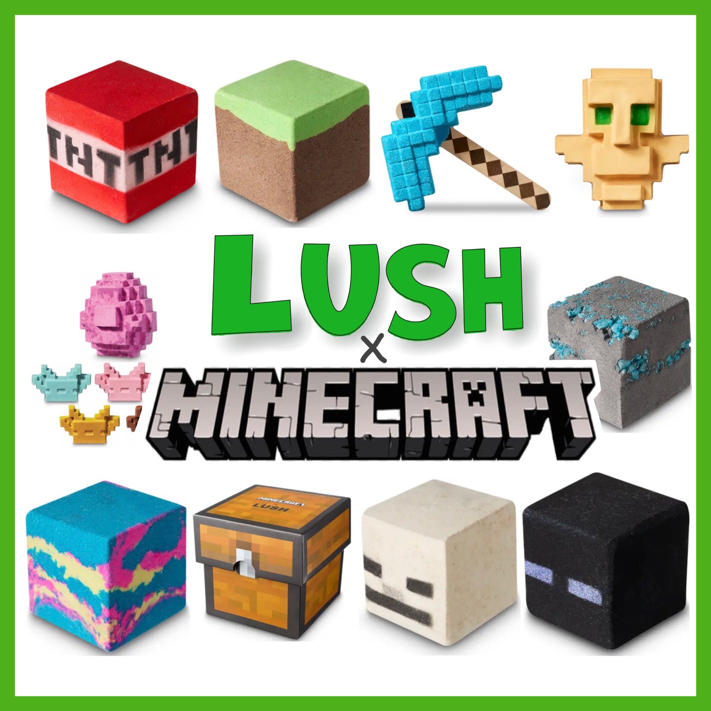 らっぷちゃん@フォロバ100 on LIPS 「【LUSH】×【Minecraft】が限定コラボ🌳🪵✨2024..」(1枚目)