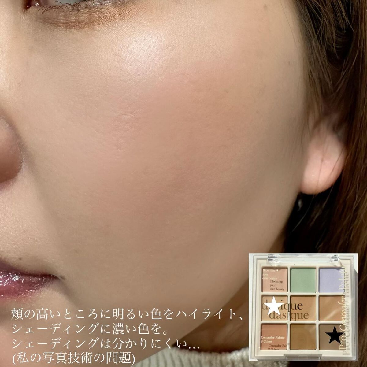 プロコンシーラーパレット/dasique/パレットコンシーラーを使ったクチコミ(6枚目)
