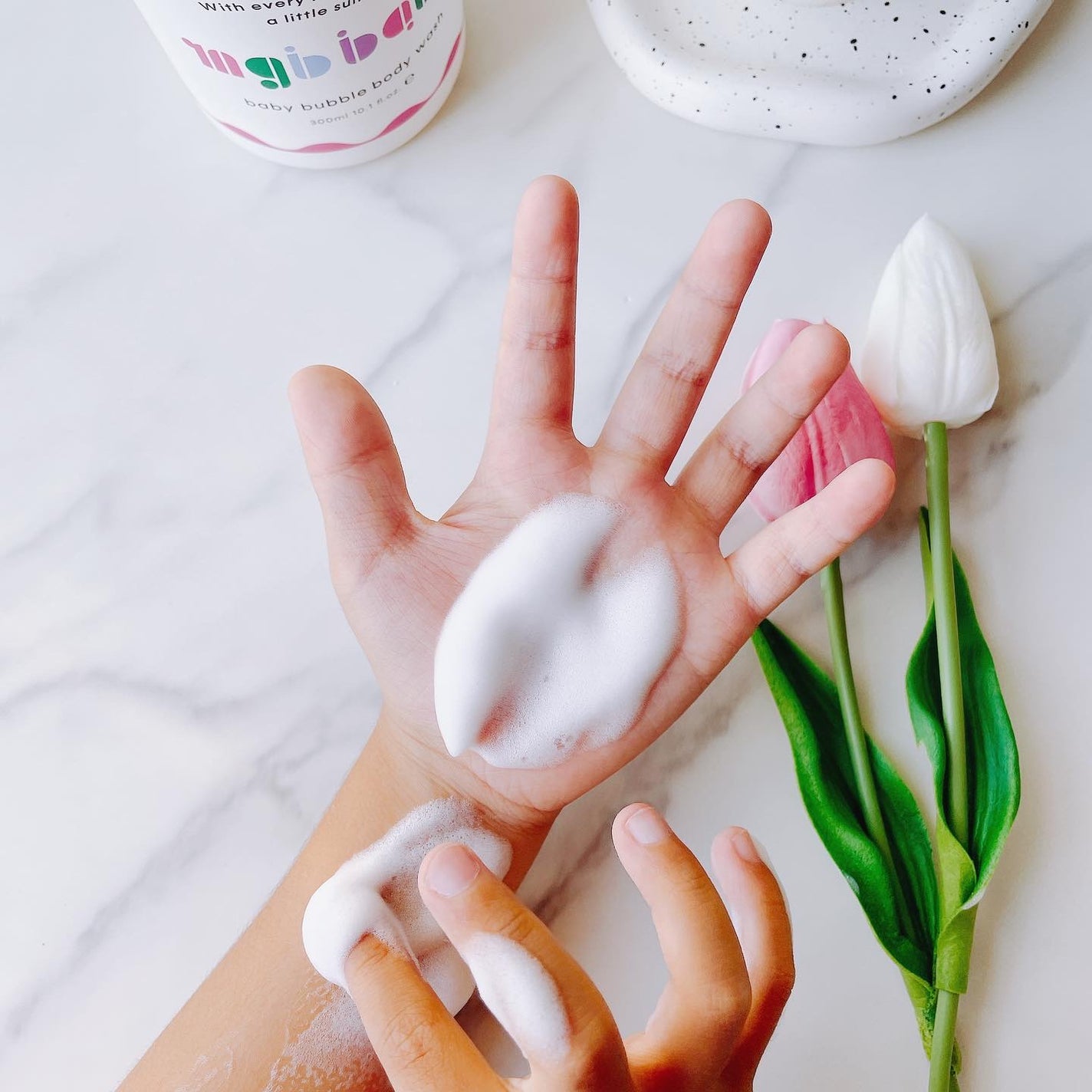 ベビーバブルボディウォッシュ/mgb baby/ボディソープを使ったクチコミ(3枚目)