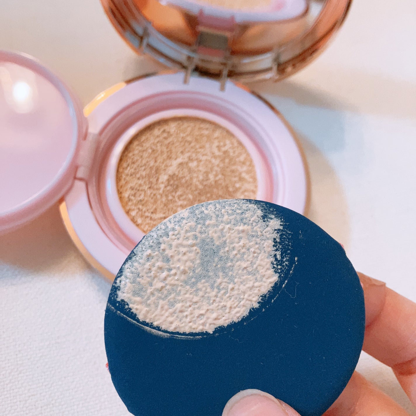 ピンクティーツリーカバークッション/APLIN/クッションファンデーションを使ったクチコミ(4枚目)