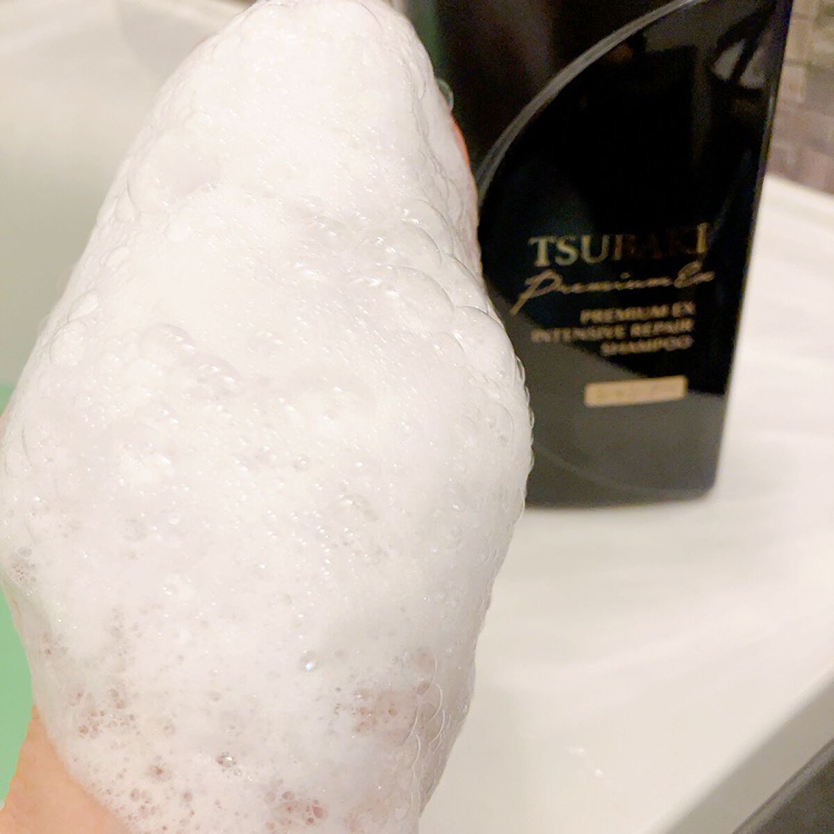 プレミアムEX インテンシブリペア <シャンプー>/コンディショナー<ヘアトリートメント> /TSUBAKI/市販シャンプーを使ったクチコミ(3枚目)