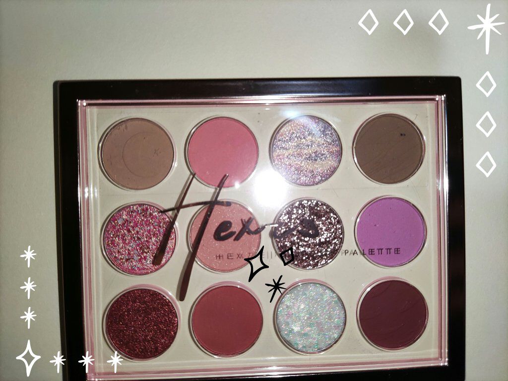 Hexze 12色 アイシャドウパレット プロアイ パレット アイプランナーパレット メイクパレット 高発色/HEXZE（ヘックスゼ）/アイシャドウパレットを使ったクチコミ（1枚目）