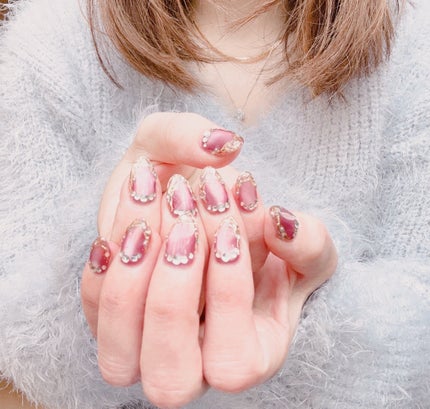 #マグネットネイル,#ジェルネイルのネイルデザイン