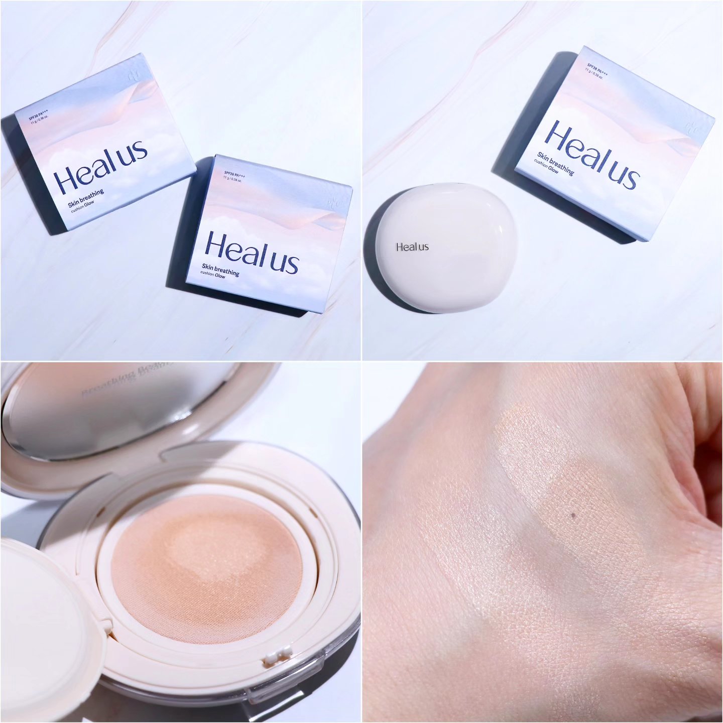 Healus ブリージンググロークッションのクチコミ「【Healus】Dr.G(Healus)様より商品提供をいただいています。

Dr.Gから誕生.....」（1枚目）