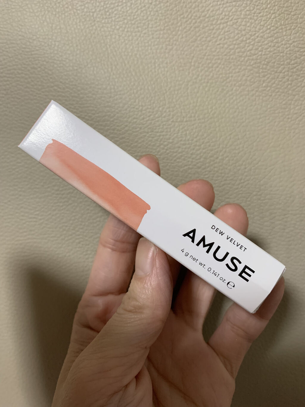 デュー ベルベット 02アプリコット/AMUSE/口紅を使ったクチコミ（1枚目）