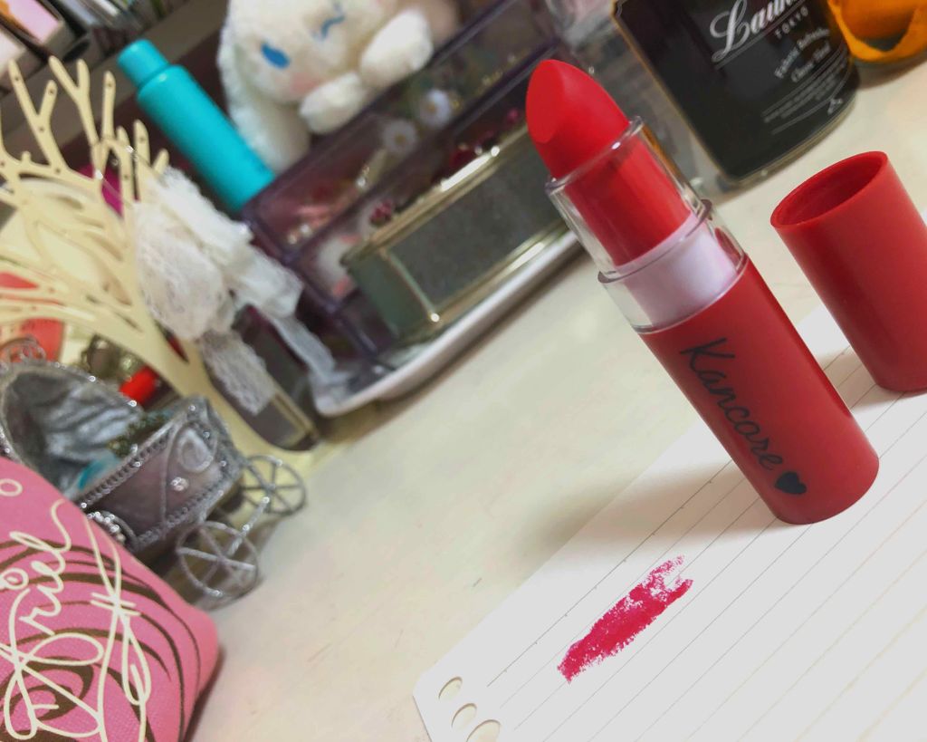 カンコレ マットリップスティック/DAISO/口紅を使ったクチコミ(1枚目)