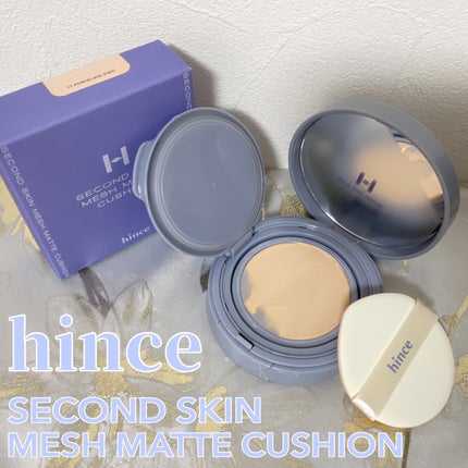 セカンドスキンメッシュマットクッション/hince/クッションファンデーションを使ったクチコミ(1枚目)
