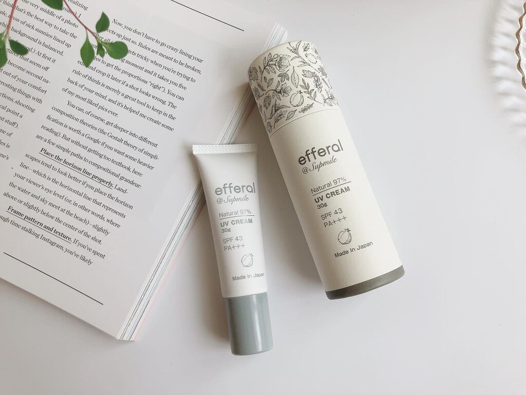 ナチュラルUVケアクリーム/efferal/日焼け止めクリームを使ったクチコミ（2枚目）