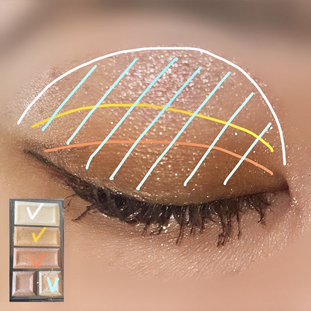 ショコラスウィート アイズ/リンメル ロンドン/アイシャドウパレットを使ったクチコミ（2枚目）