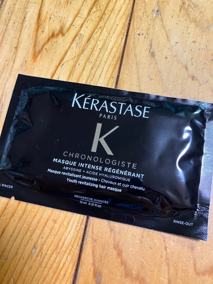 ケラスターゼ CH マスク クロノロジスト Rのクチコミ「ケラスターゼ CH マスク クロノロジスト R
ケラスターゼの黒のトリートメントマスク
髪.....」(1枚目)