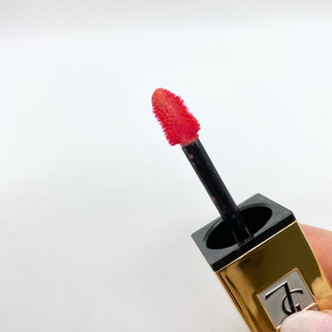 YVES SAINT LAURENT BEAUTE ルージュ ピュールクチュール ヴェルニ ポップウォーターのクチコミ「YSL BEAUTE 【ルージュ ピュールクチュール ヴェルニ ポップウォーター】218 オラ.....」（2枚目）