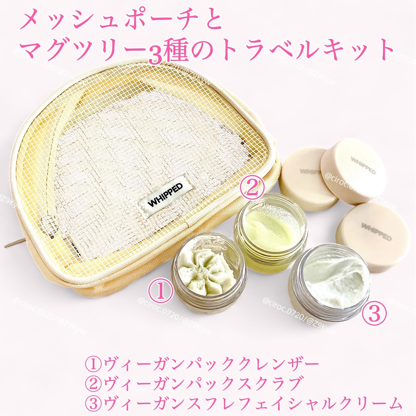 ホイップドマグツリーフェイシャル＆ボディトラベルキット/WHIPPED/その他キットセットを使ったクチコミ（2枚目）