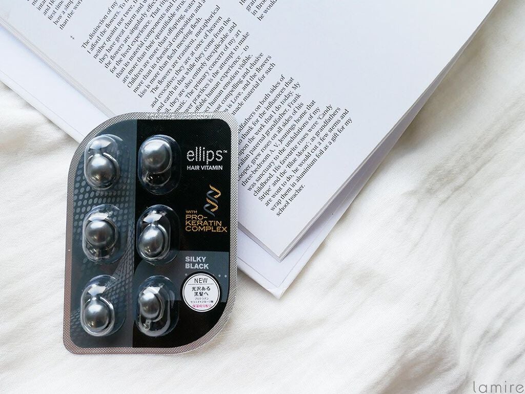 ヘアーオイル【シャイニーブラック】/ellips/ヘアオイルを使ったクチコミ(1枚目)