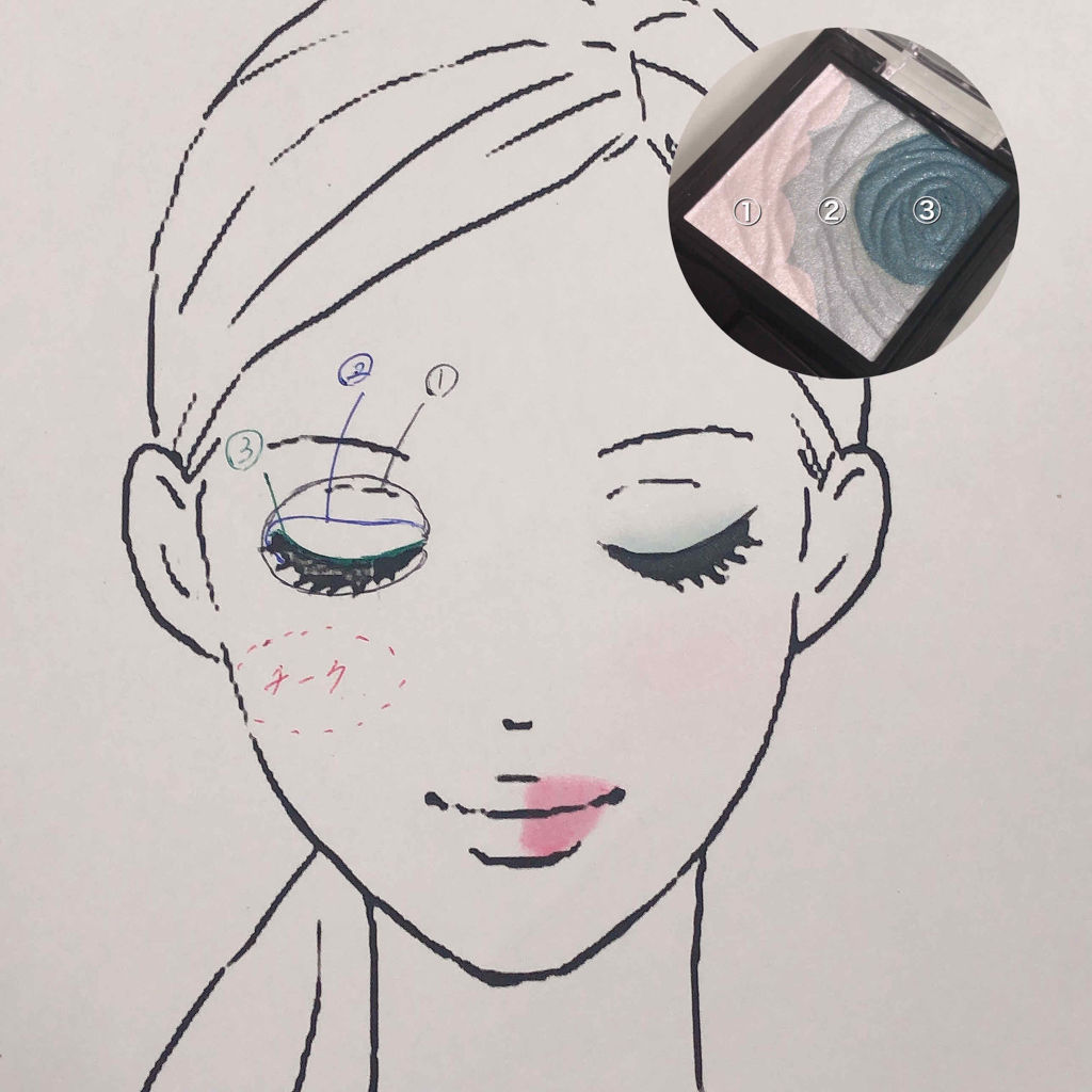 ダークローズシャドウ/KATE/アイシャドウパレットを使ったクチコミ（3枚目）