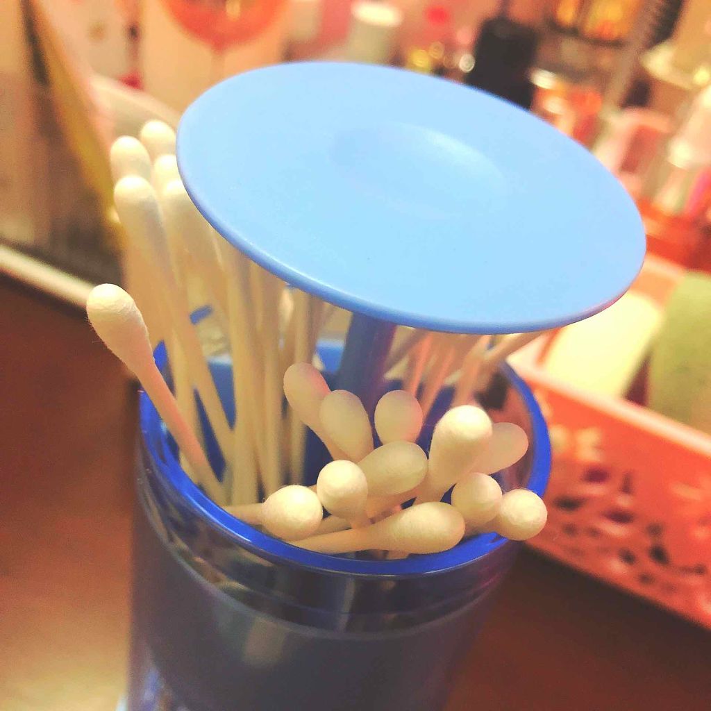 プッシュ式綿棒ケース/DAISO/その他を使ったクチコミ（2枚目）