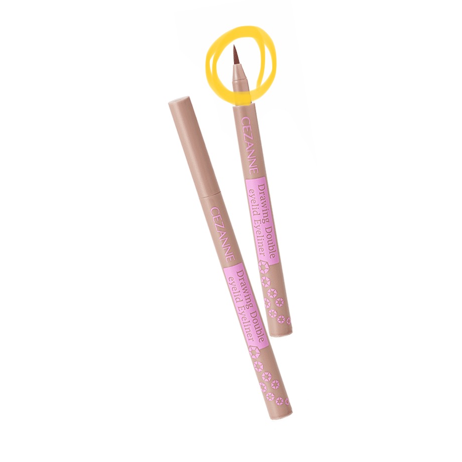 描くふたえアイライナー/CEZANNE/リキッドアイライナーを使ったクチコミ（1枚目）