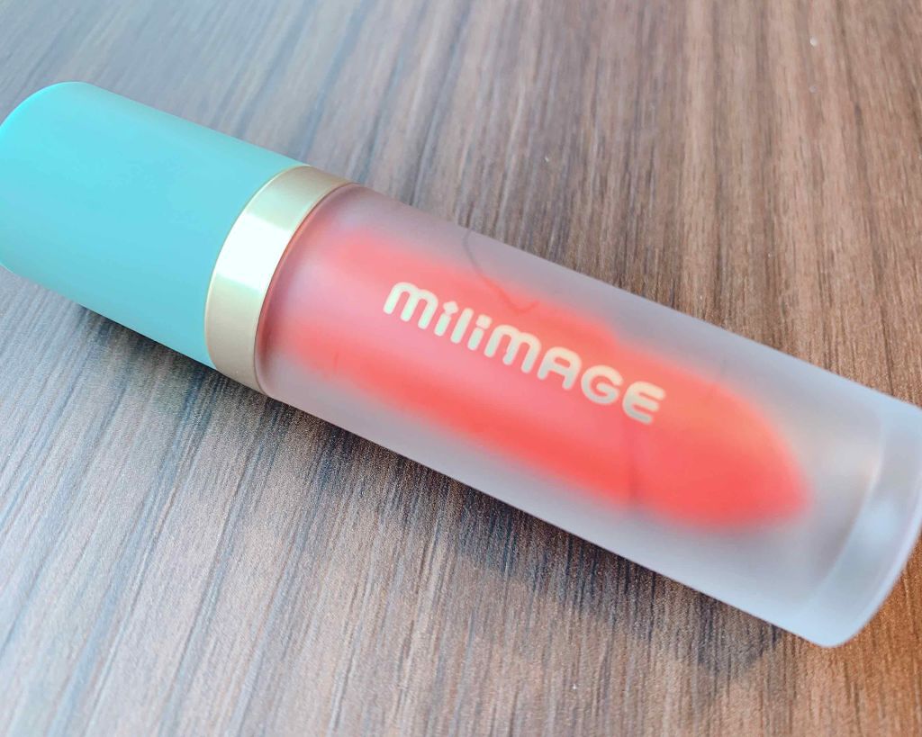 ウォーターライジングティント 02 トマトクラッシュレッド/MILIMAGE/リップティントを使ったクチコミ（2枚目）