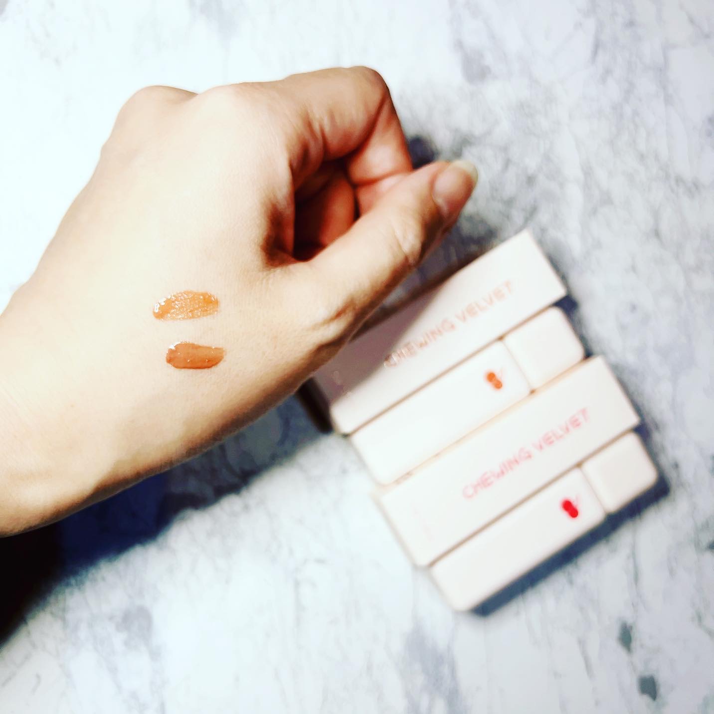 チューインガムベルベットティント/KIRSH(キルシー)/リップティントを使ったクチコミ（1枚目）