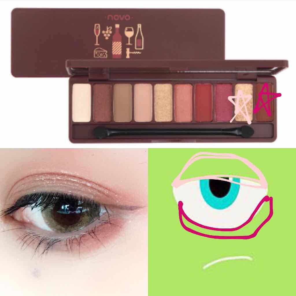 novo アイシャドウパレット/NOVO/アイシャドウパレットを使ったクチコミ(2枚目)