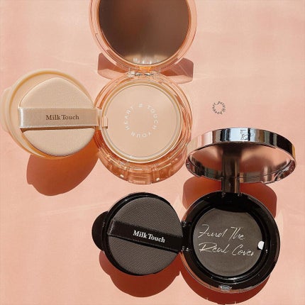 ロングラスティング ベルベット グロウ クッション/Milk Touch/クッションファンデーションを使ったクチコミ(4枚目)