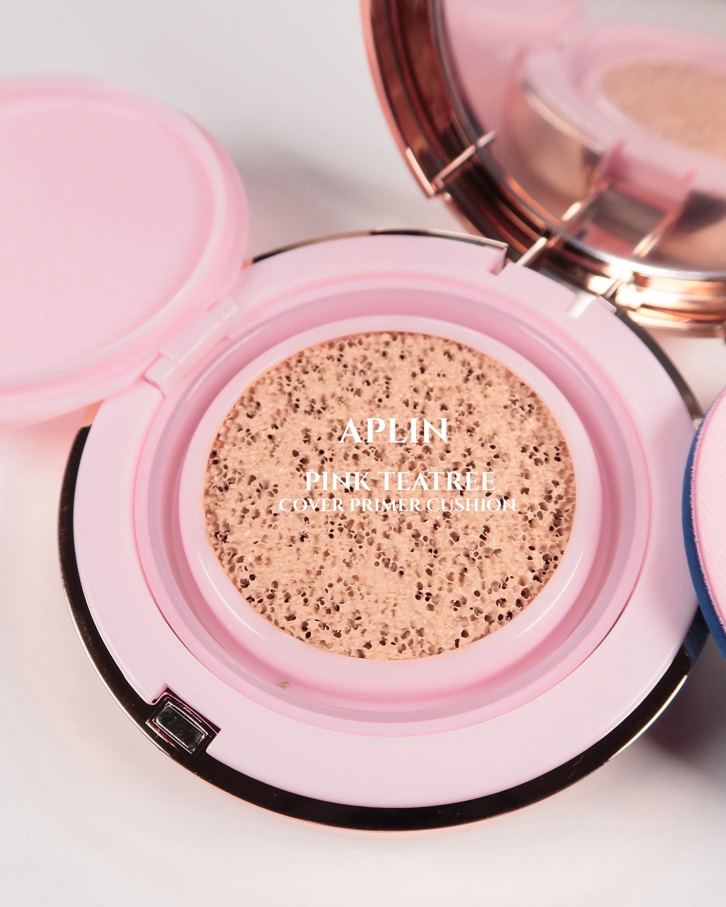 ピンクティーツリーカバープライマークッション/APLIN/クッションファンデーションを使ったクチコミ（2枚目）