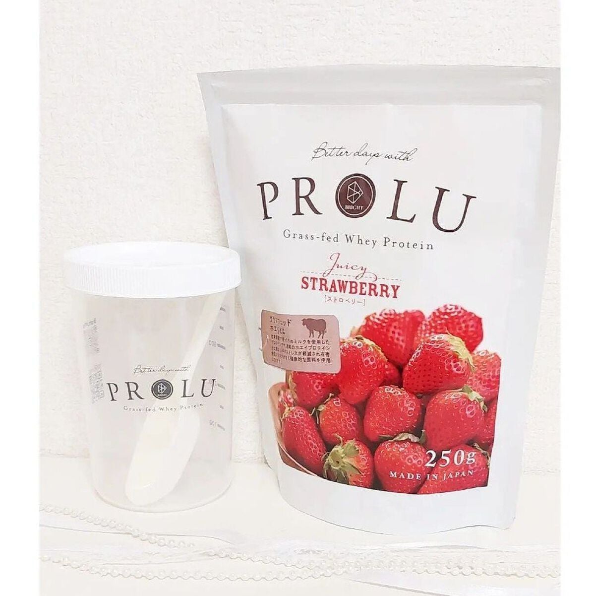 ぴんくねずみん フォロバ100 on LIPS 「PROLUプロテイン(ホエイプロテイン)。フレーバーはストロベ..」(5枚目)