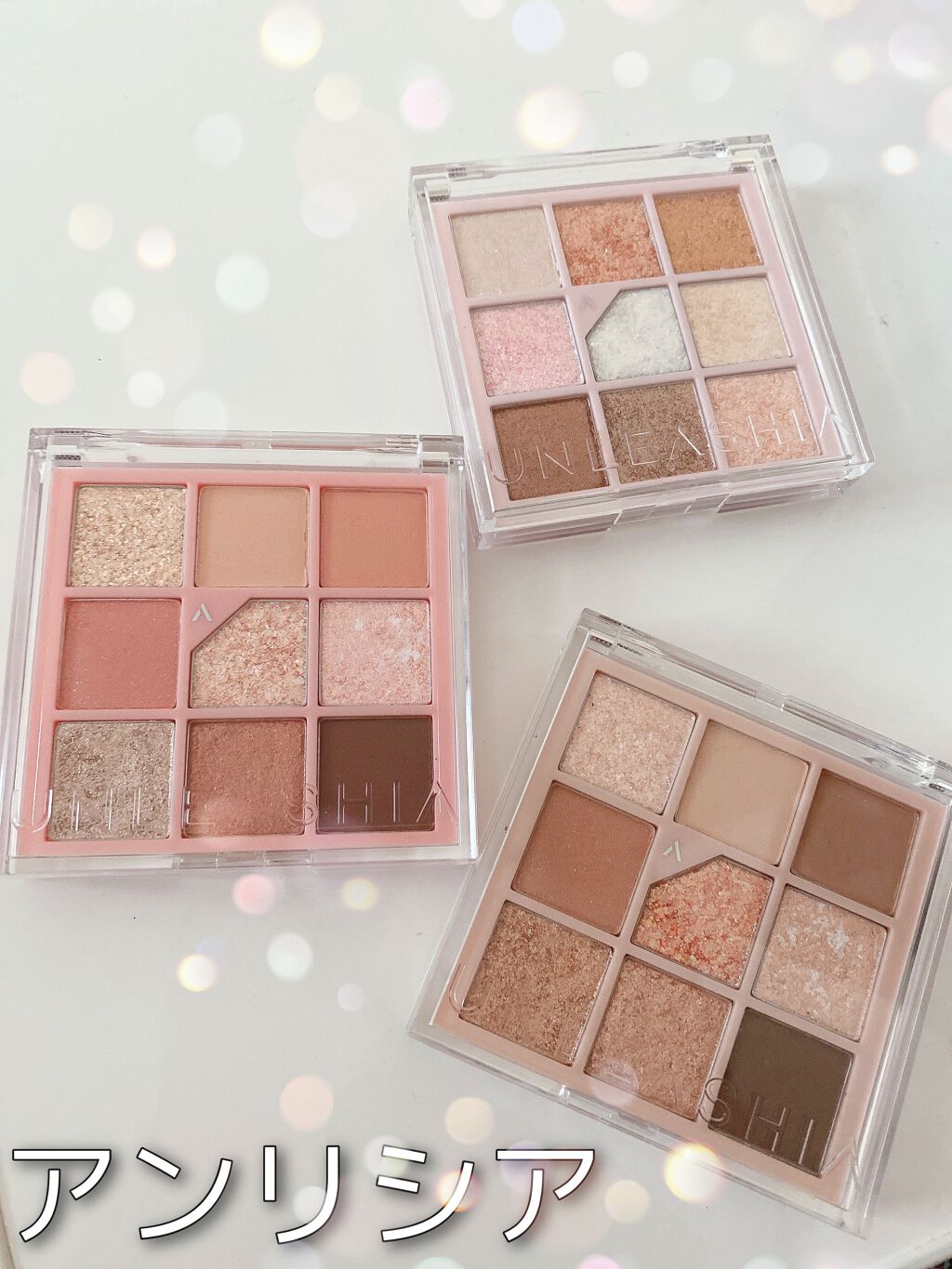 グリッターペディアアイパレット/unleashia/アイシャドウパレットを使ったクチコミ(1枚目)