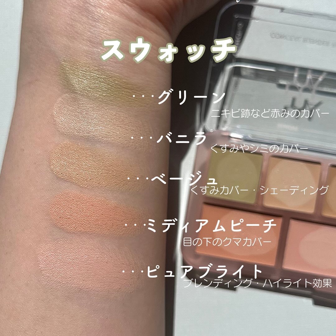 コンシールブレンダーパレット/LUNA/パレットコンシーラーを使ったクチコミ（3枚目）