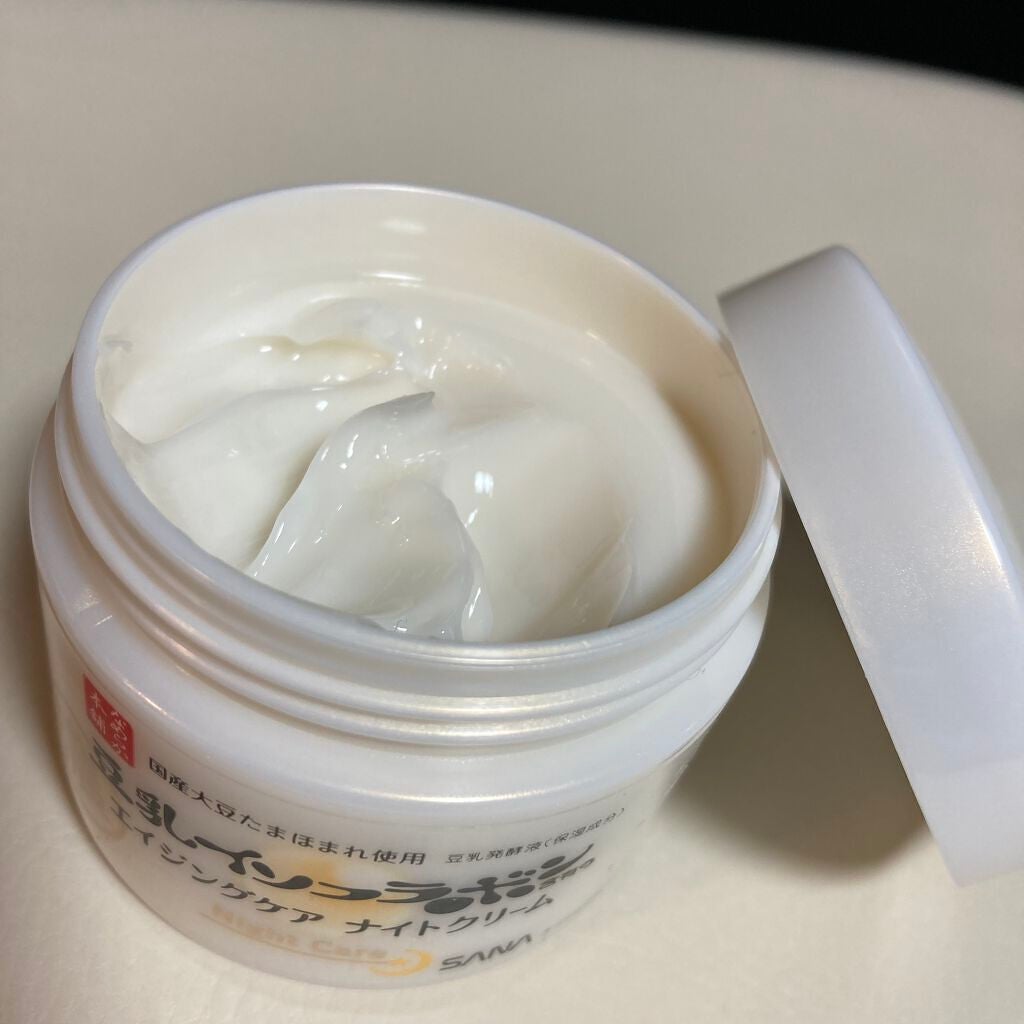 リンクルナイトクリーム/なめらか本舗/フェイスクリームを使ったクチコミ(2枚目)