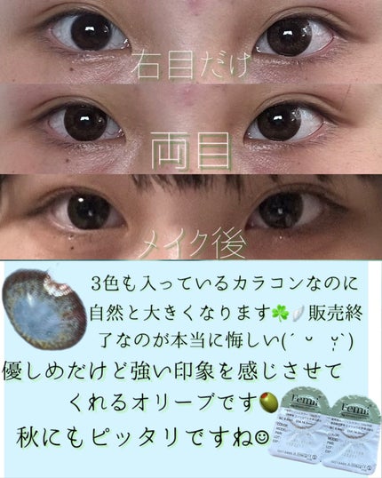 Femii 1day/AngelColor/ワンデー(1DAY)カラコンを使ったクチコミ(2枚目)