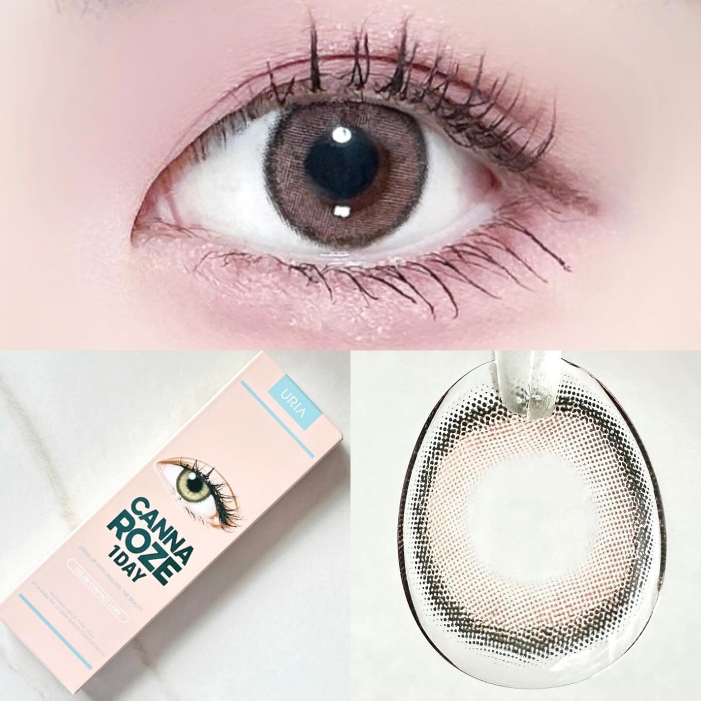 CANNA ROZE 1DAY/URIA i-DOL/ワンデー(1DAY)カラコンを使ったクチコミ(1枚目)