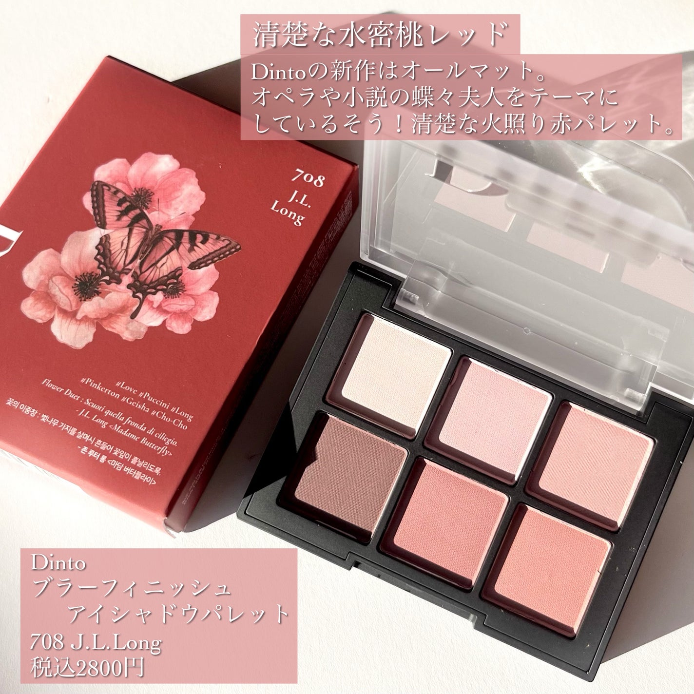 ブラーフィニシュシャドウパレット/Dinto/アイシャドウパレットを使ったクチコミ(2枚目)