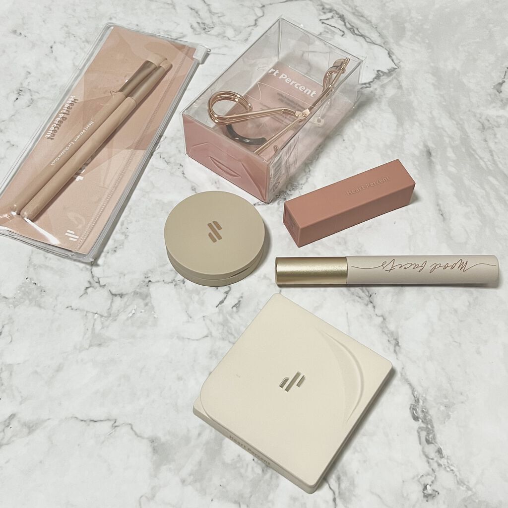 ドットオンムード グロウブラッシュ 02 Coral Breeze/Heart Percent/パウダーチークを使ったクチコミ（2枚目）