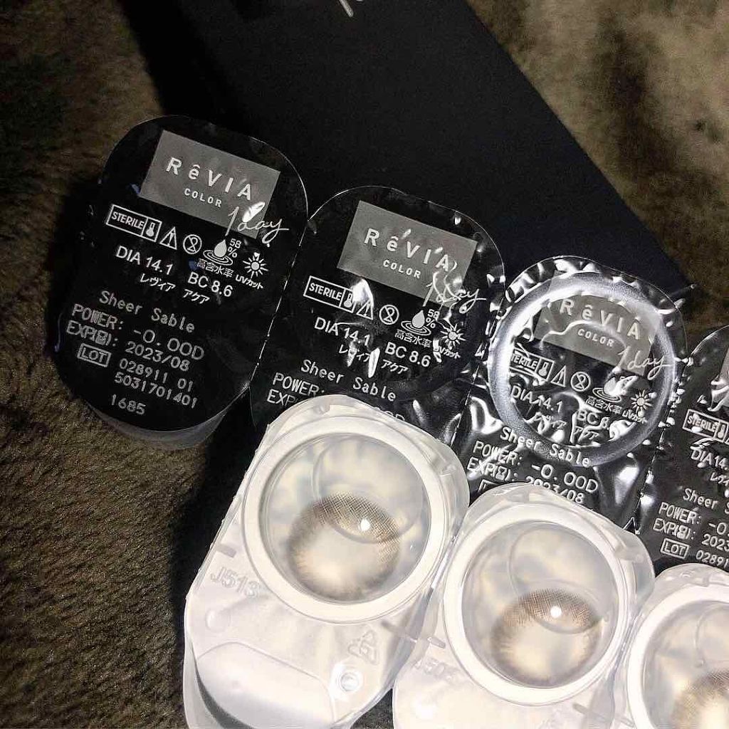 ReVIA 1day [COLOR] Preline Bran（プラリネブラン）/ReVIA/ワンデー（１DAY）カラコンを使ったクチコミ（2枚目）