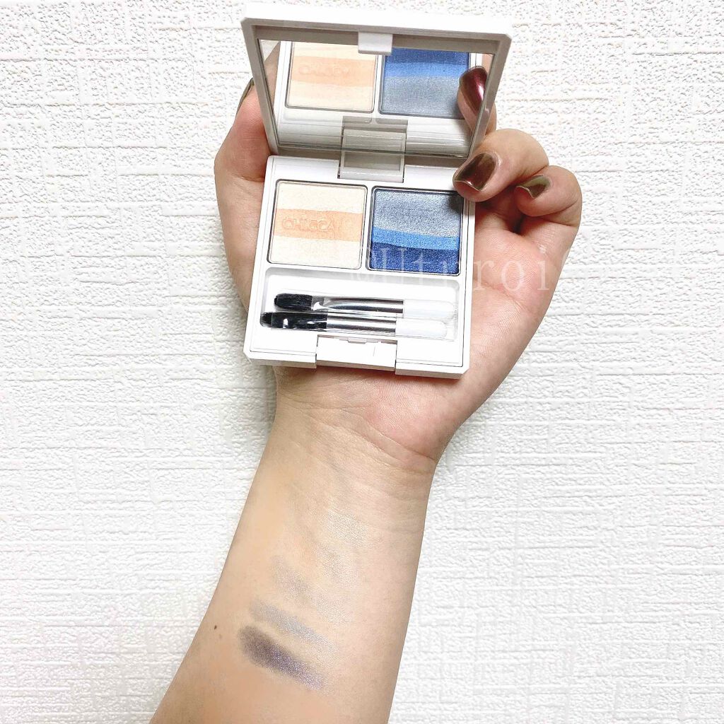 ミスティック パウダーアイシャドウ EX35 ブルーホール/CHICCA/アイシャドウパレットを使ったクチコミ（3枚目）