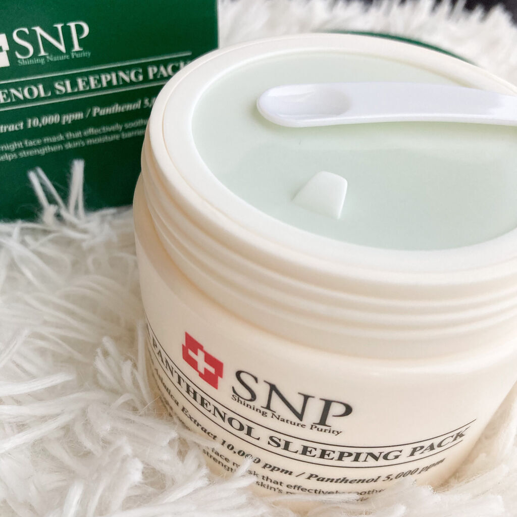 シカパンテノールスリーピングパック/SNP/フェイスクリームを使ったクチコミ（3枚目）