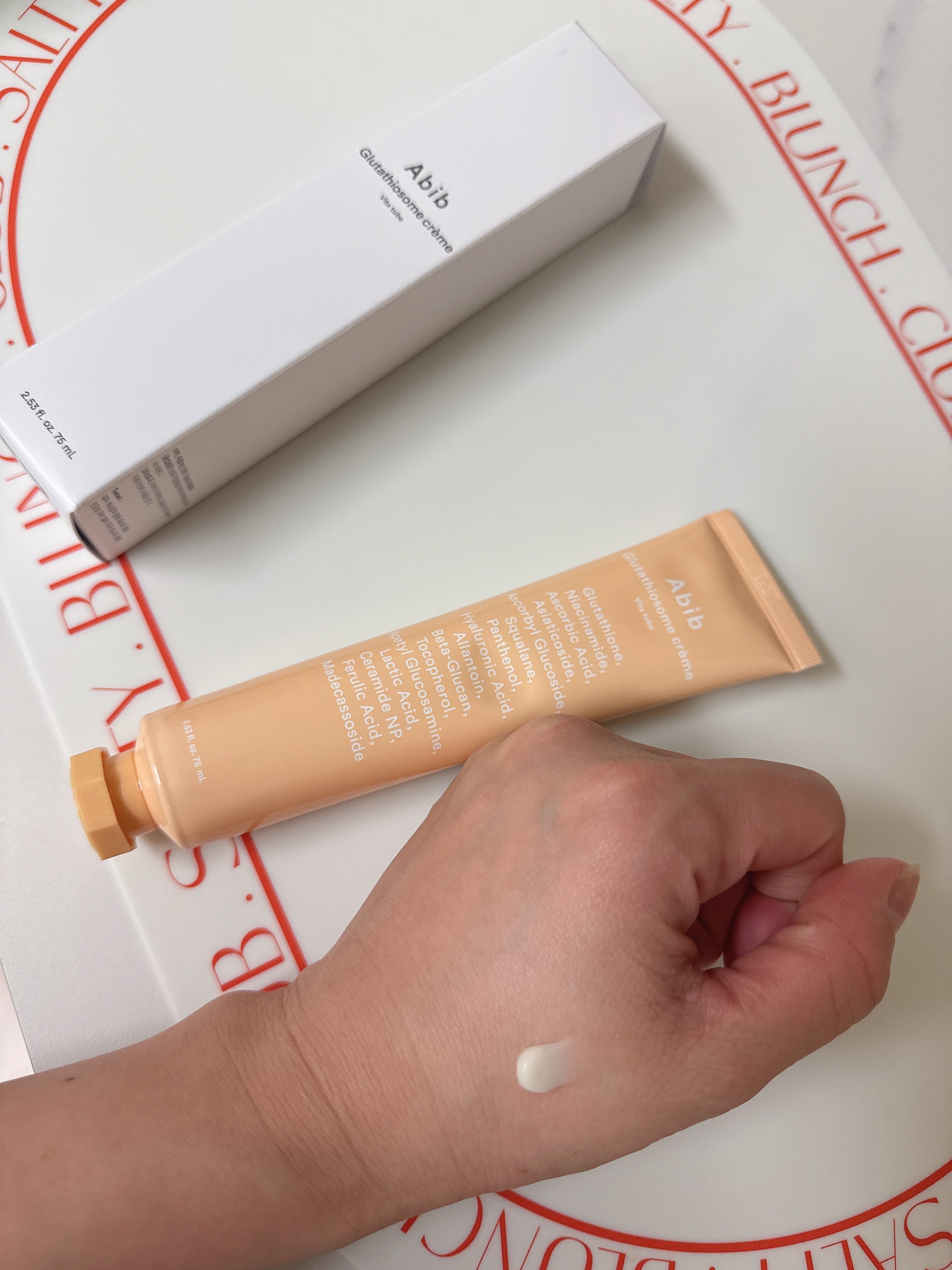 アビブ　グルタチオンソームクリームビタチューブ/Abib /フェイスクリームを使ったクチコミ（3枚目）