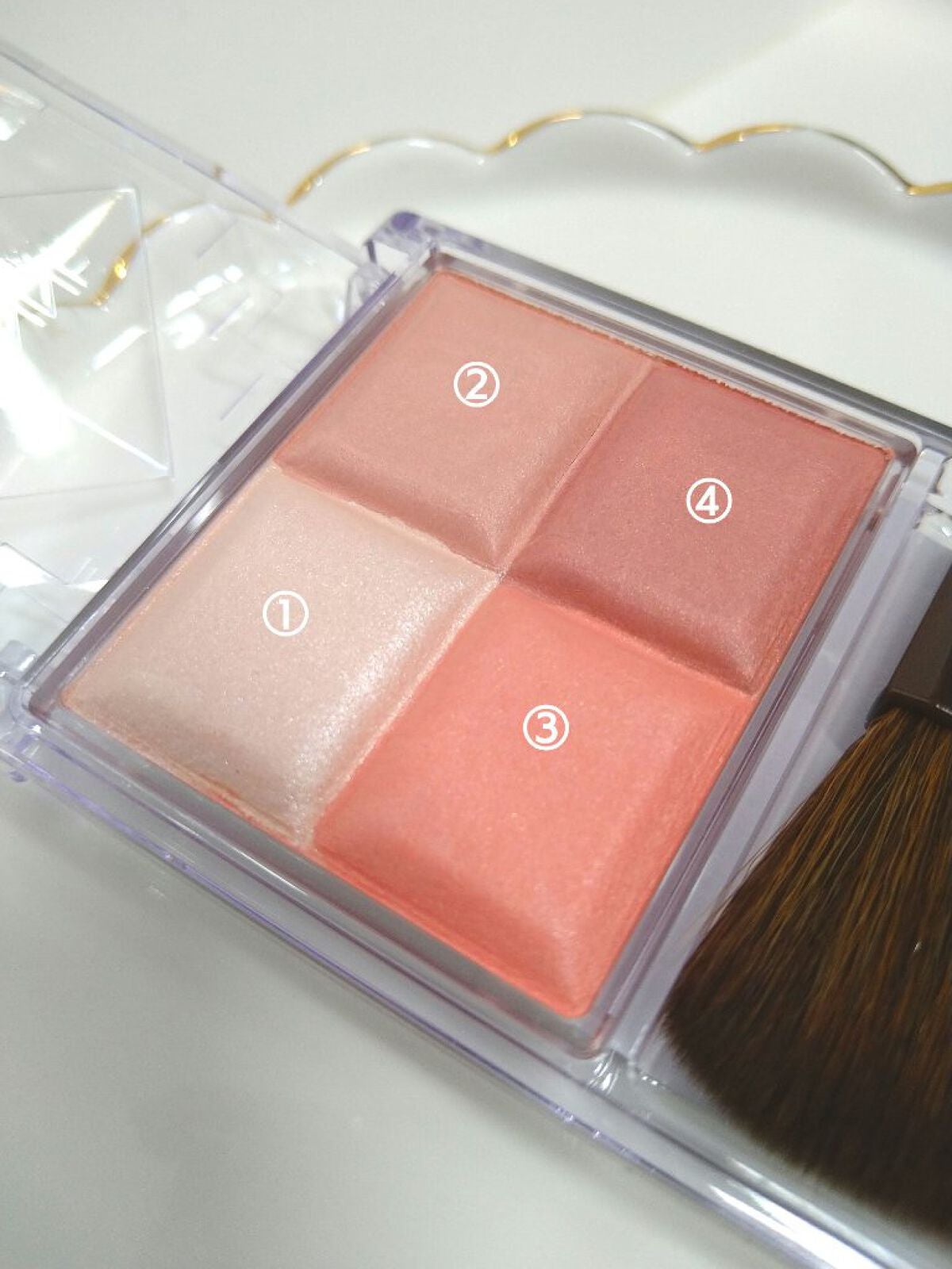 ミックスカラーチーク/CEZANNE/パウダーチークを使ったクチコミ(2枚目)