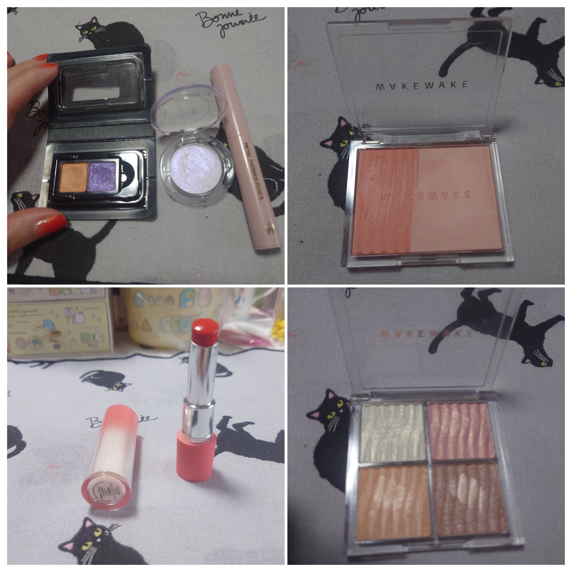 グロウコントゥアリングハイライターパレット/wakemake/パウダーハイライトを使ったクチコミ（1枚目）