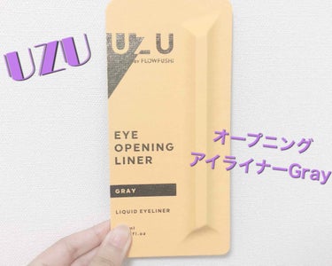 EYE OPENING LINER/UZU BY FLOWFUSHI/リキッドアイライナーを使ったクチコミ（1枚目）