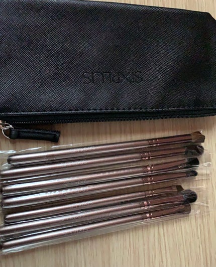 SIXPLUS コーヒー色アイメイクブラシ7本セット/SIXPLUS/メイクブラシを使ったクチコミ(1枚目)