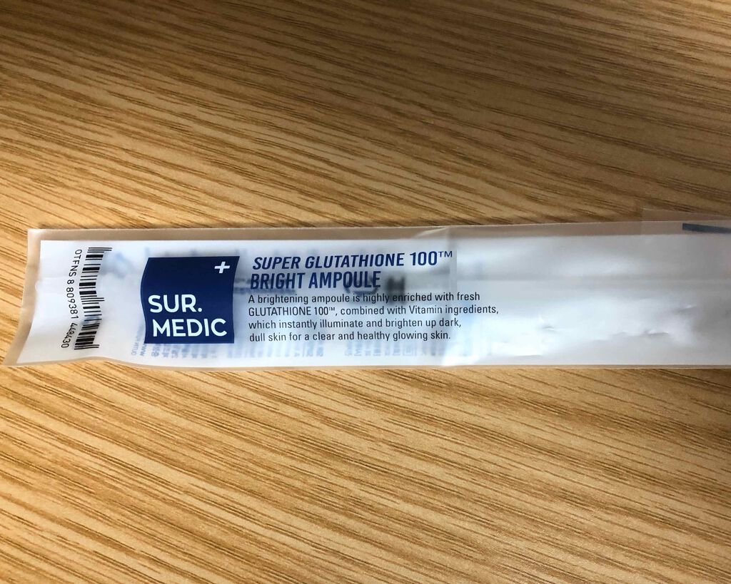 SUPER BLUTAHIONE 100 BRIGHT AMPOULE/SUR.MEDIC/美容液を使ったクチコミ(1枚目)