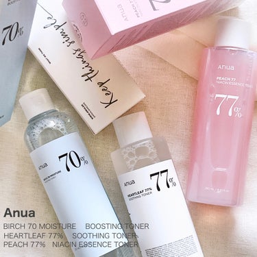 Anua シラカバ 70% 水分ブースティングトナーのクチコミ「#PR

Anuaさま(@anua_official )提供
Anuaトナー3種

・シラカバ.....」（1枚目）